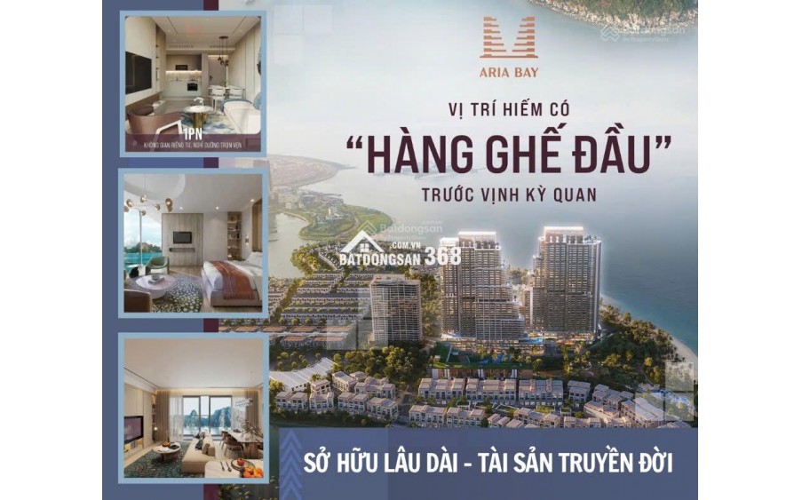 Quỹ ngoại giao giá tốt dự án Aria Bay, Chỉ với 2 tỷ sở hữu căn Studio View biển (quà tặng 200tr)